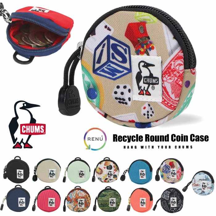 CHUMS リサイクルラウンドコインケース