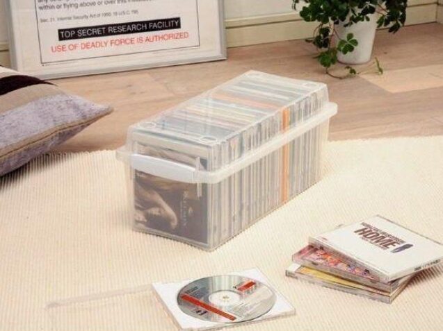 CD収納クリアケース ホワイト