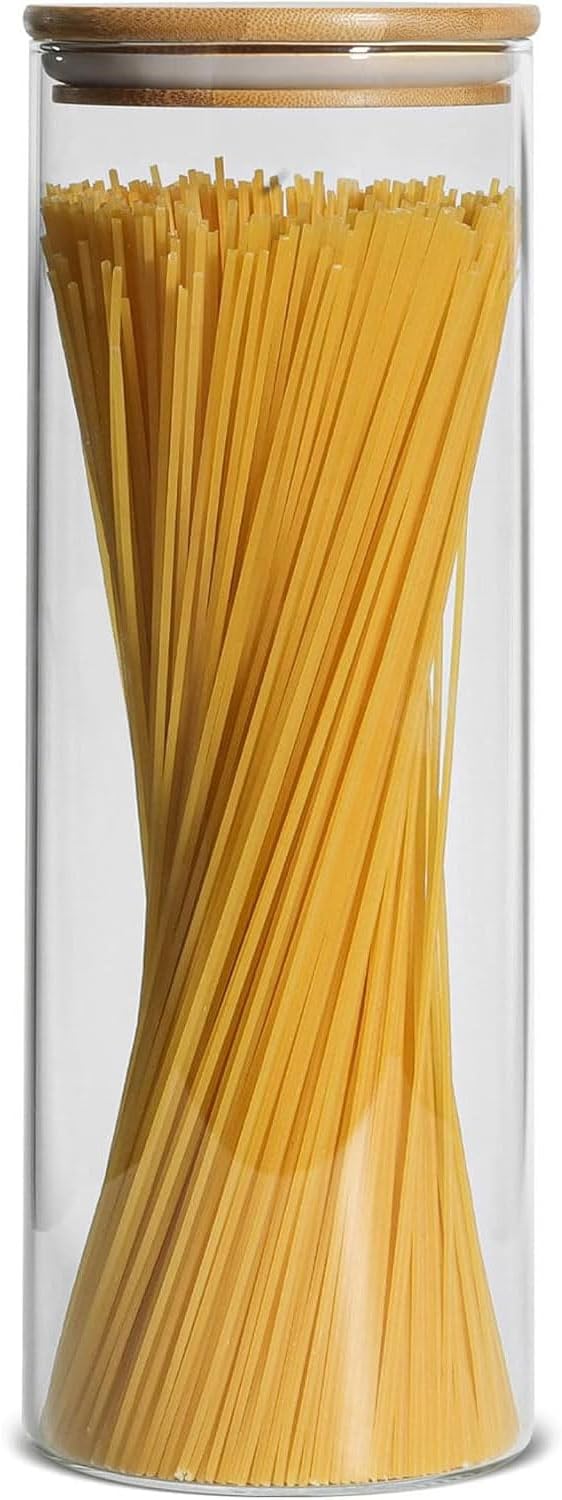 【ComSaf】 ガラスキャニスター 密閉 2000ml