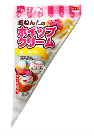紙ねんどのホイップクリーム