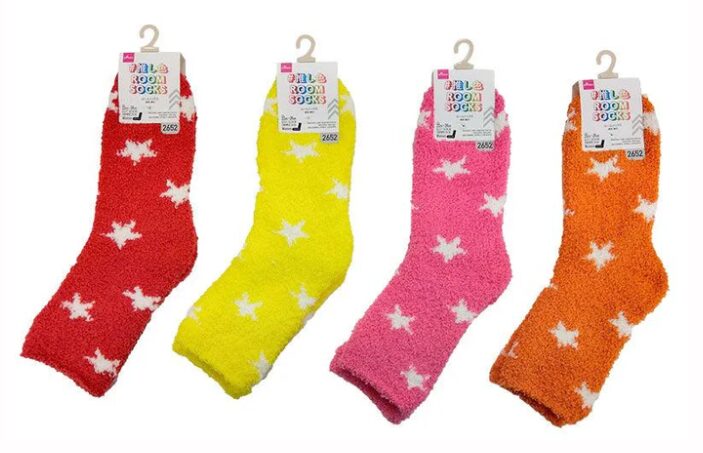 ダイソーモコモコルームソックスカラフル