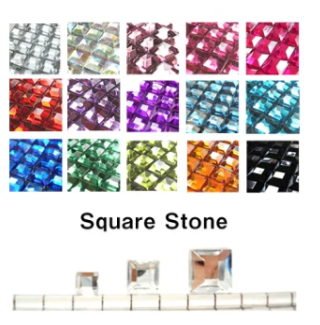 正方形ラインストーン