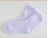 セリアもこもこルームソックス