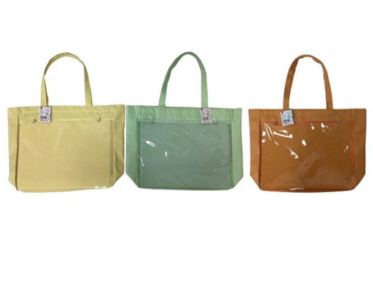 推し活バッグマチ付トートバッグ(橙、黄、緑)