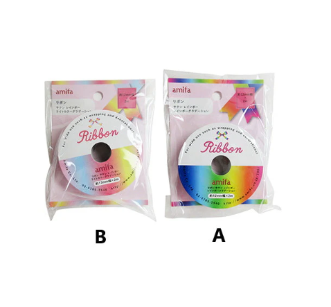 リボン サテン レインボー ラッピング用リボン　335425