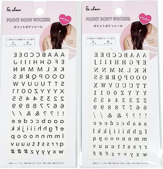 ワッツ①ボディシール &.cheerボディシールアルファベット 366269