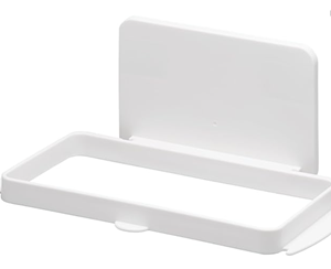 ライクイット (like-it) キッチン 小物収納 マグネット収納 強力マグネット ゴミ袋ホルダー (吸盤付き) ホワイト 冷蔵庫に貼り付けOK Mag-On 8071