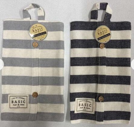 コットンティッシュケースカバーボーダー