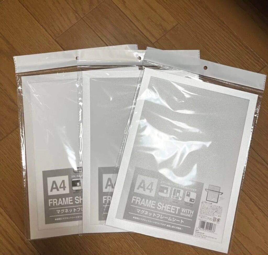 セリアのマグネット(フレームシート)
