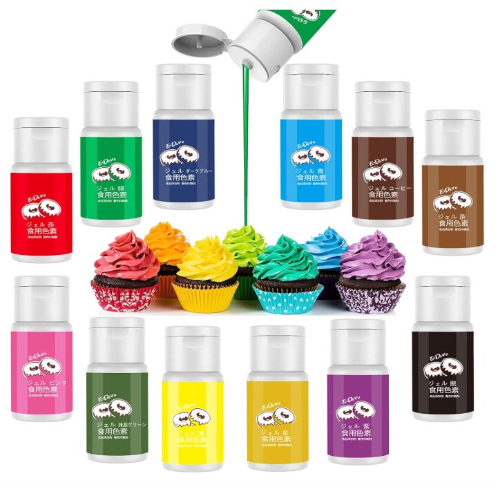 EiDevo アイシングカラージェル 12色セット