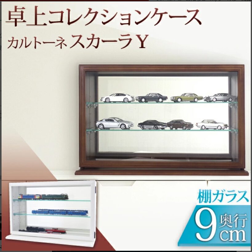 卓上コレクションケース　カルトーネ スカーラY BR