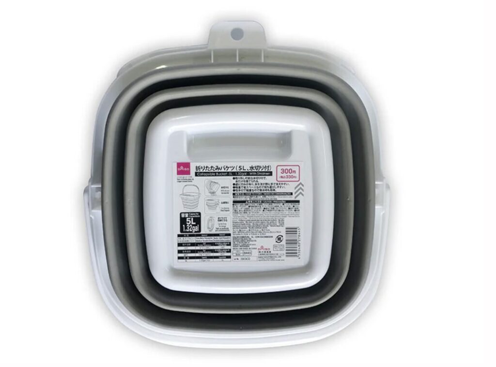 折りたたみバケツ(水切り付) 5L