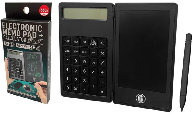 電卓+電子メモパッド