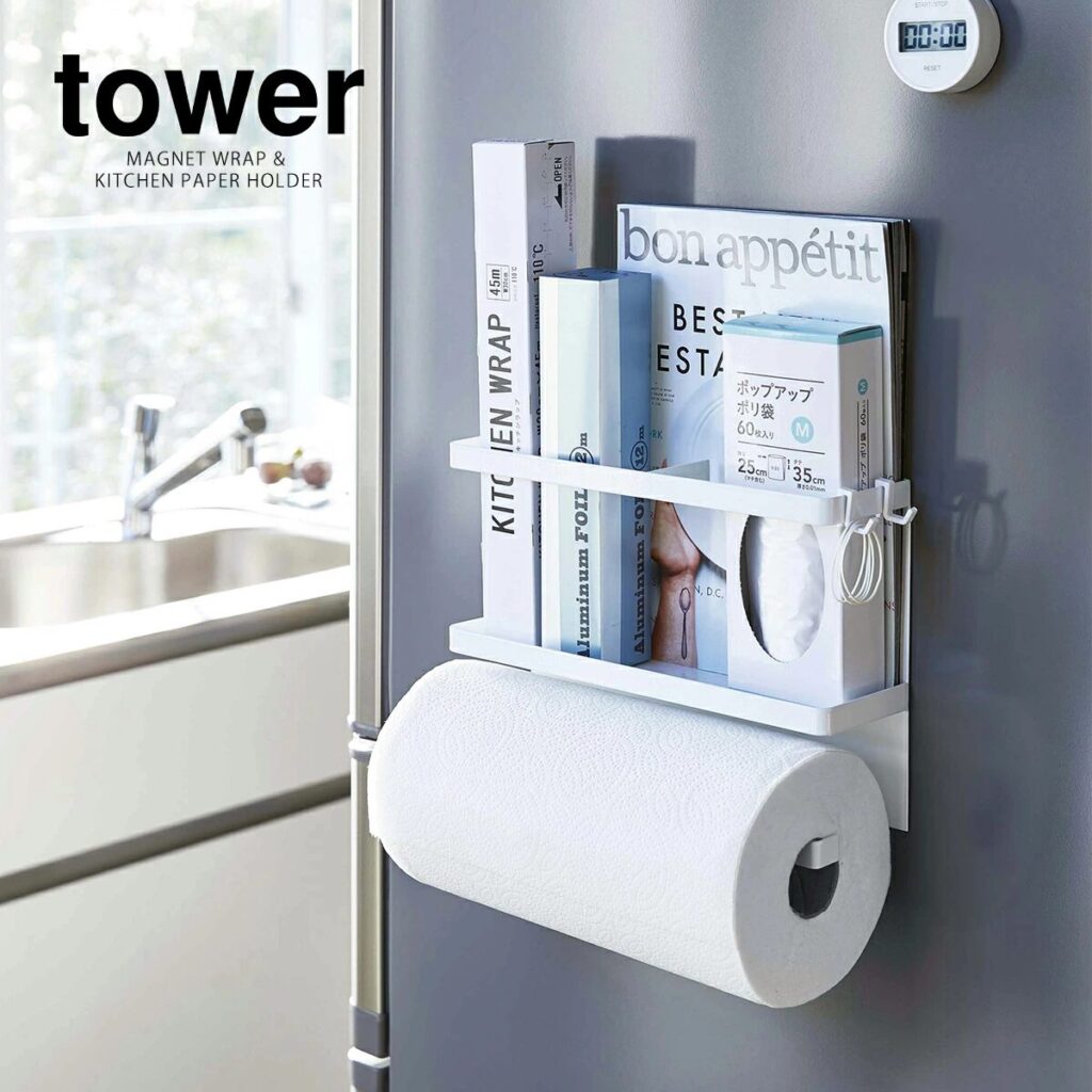 tower / タワー マグネットキッチンペーパー&ラップホルダー