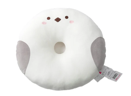 ダイソーのもちもちクッション(円座、シマエナガ)4550480714837