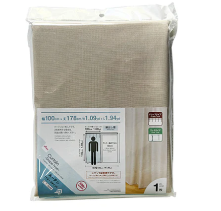 ダイソーカーテン①カーテン(ドレープタイプ)