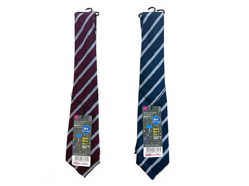 撥水加工タイ（ストライプ、Ａ）