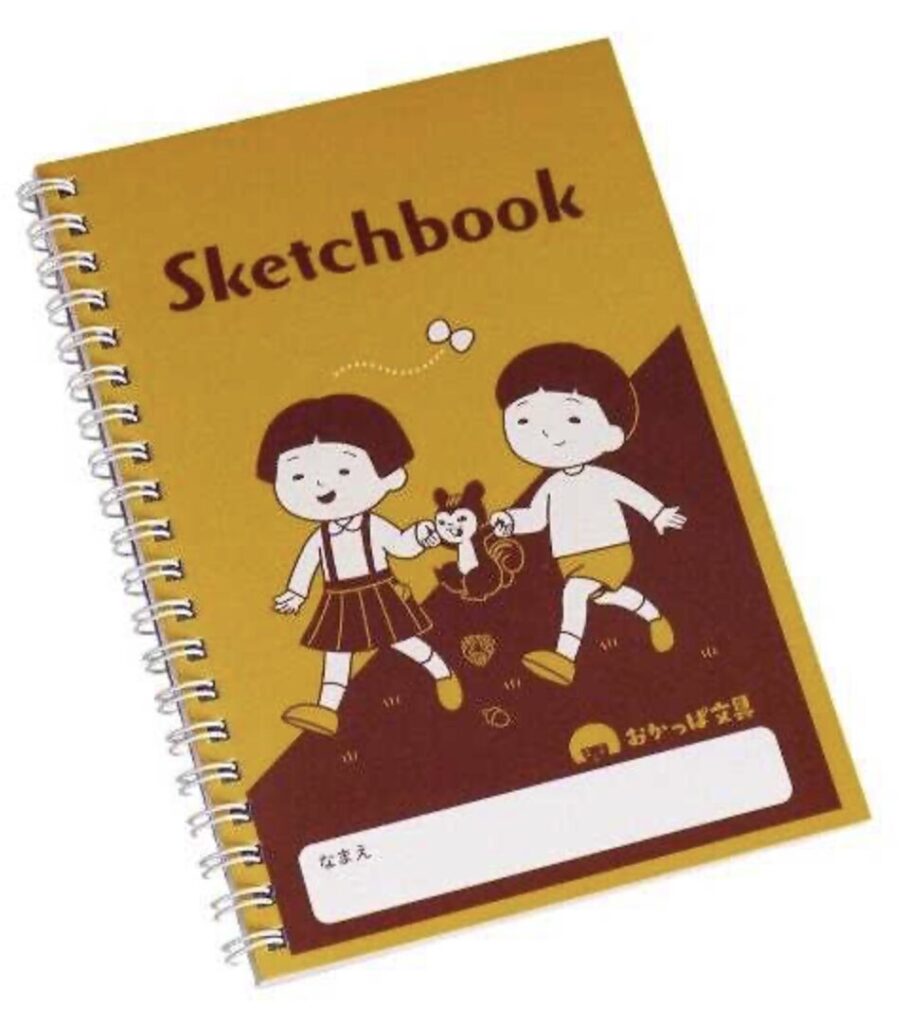 ミニスケッチブック おかっぱ文具 30枚