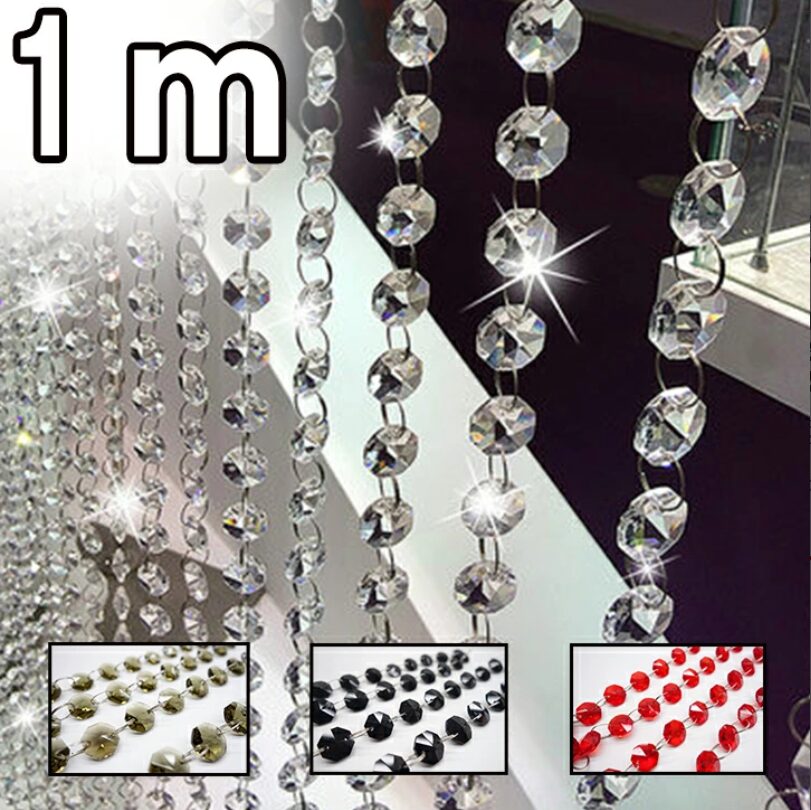 クリスタルチェーン ガラス 1m 訳あり