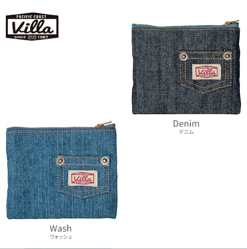 デニムポケットティッシュポーチ P.C.villa・