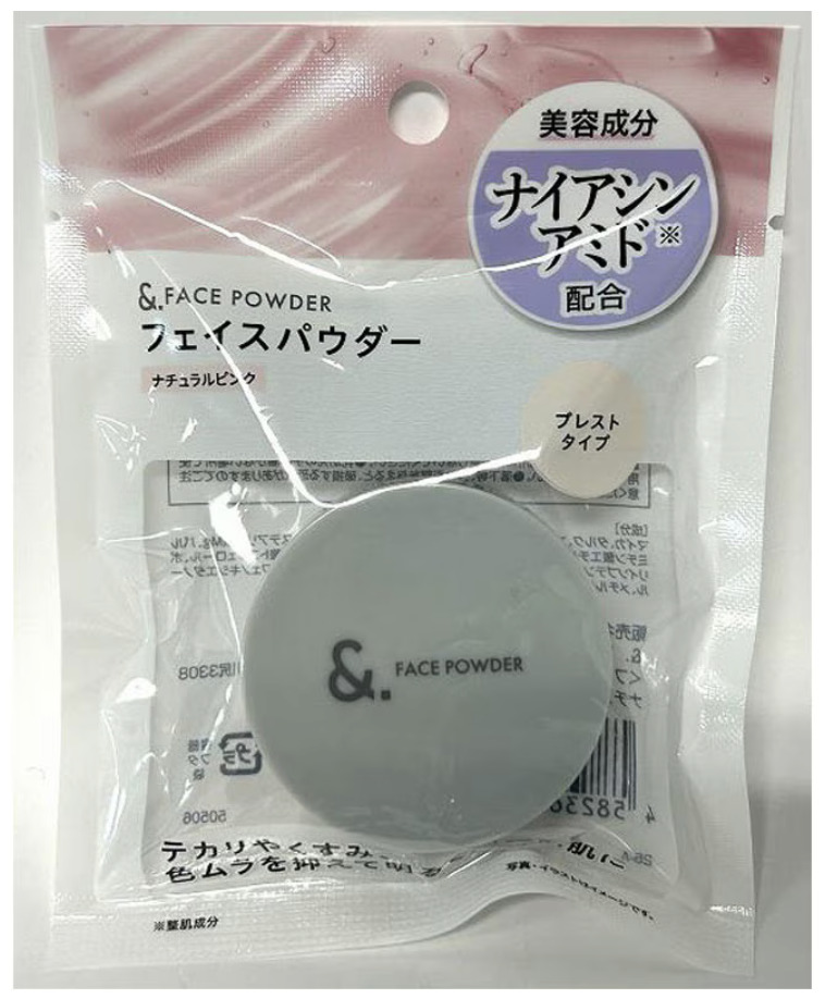 ＆．フェイスパウダー　ナチュラルピンク