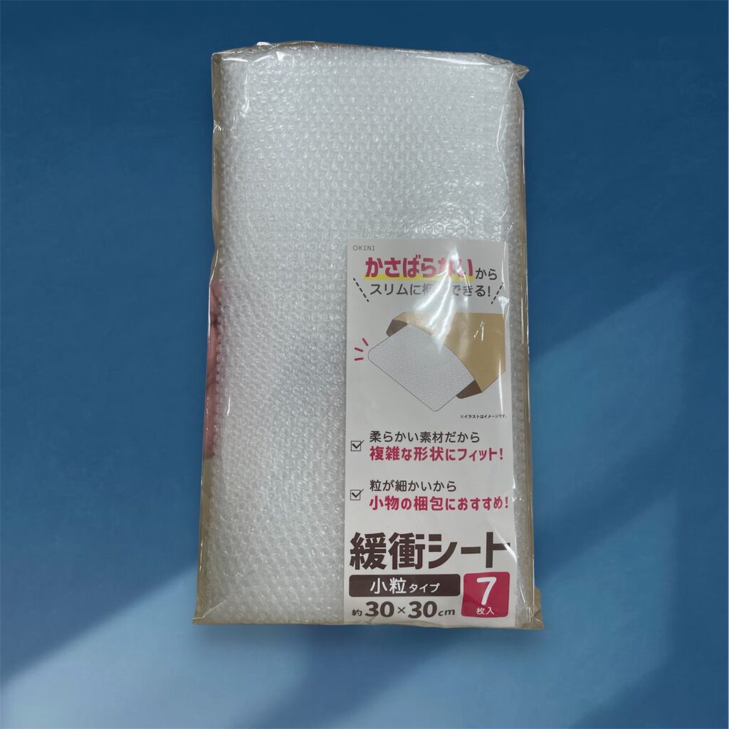 セリアの緩衝シート小粒タイプ7枚入り