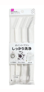 ダイソーのポイントブラシ（しっかり洗浄用、3本）